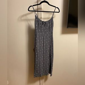 Milkmaid open slip midi dress